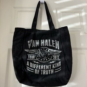Van Halen 2012 tote bag